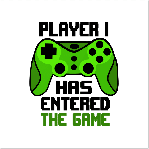 Player 1 has entered the game Wall Art by Peach Lily Rainbow